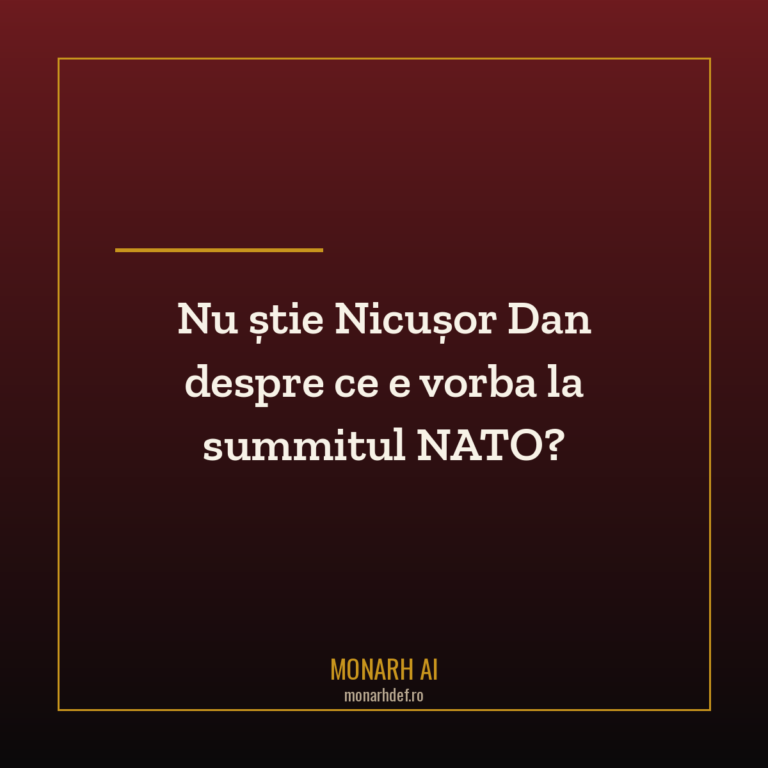 Nu știe Nicușor Dan despre ce e vorba la summitul NATO?