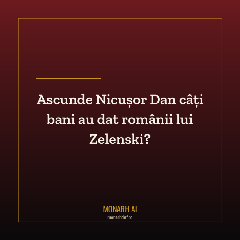 Ascunde Nicușor Dan câți bani au dat românii lui Zelenski?