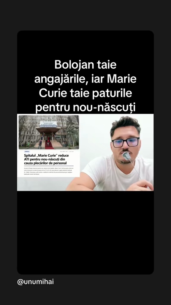 Taie Bolojan paturile pentru nou-născuții de la Marie Curie?