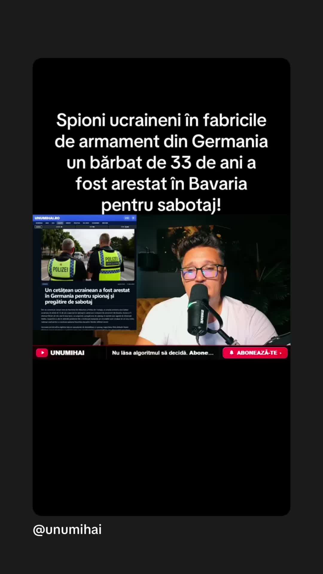 Previzualizare video TikTok @unumihai