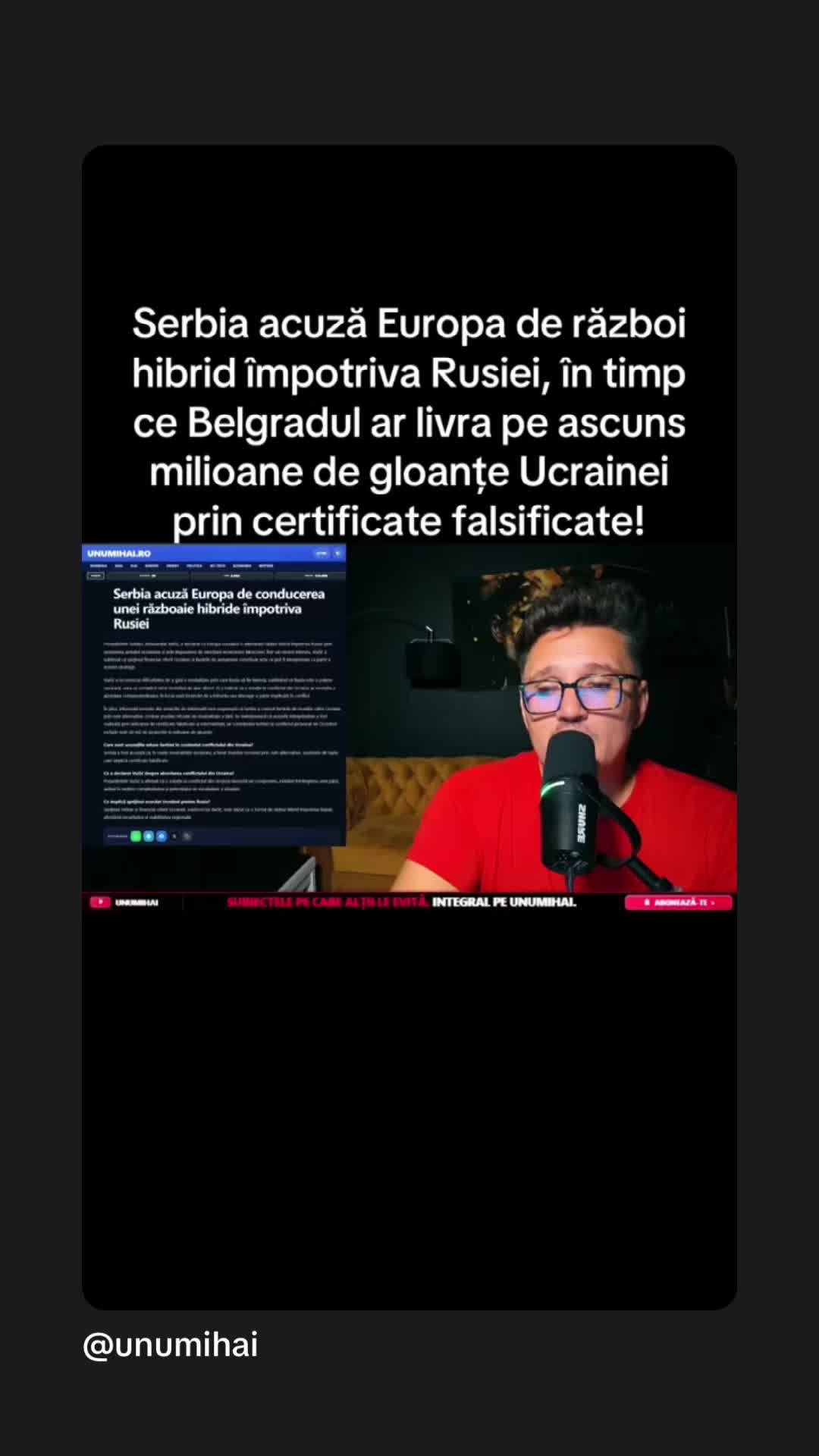 Previzualizare video TikTok @unumihai