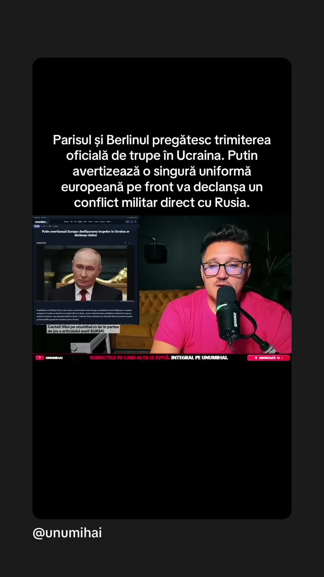 Previzualizare video TikTok @unumihai